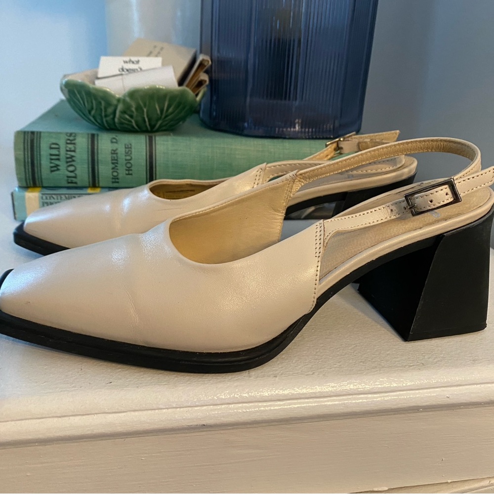 Vagabond Hedda Cream Slingback Heels